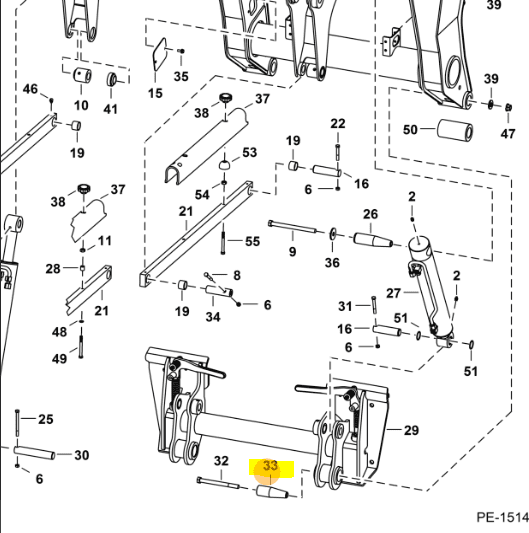 Bolt prindere Bob-Tach Bobcat S250