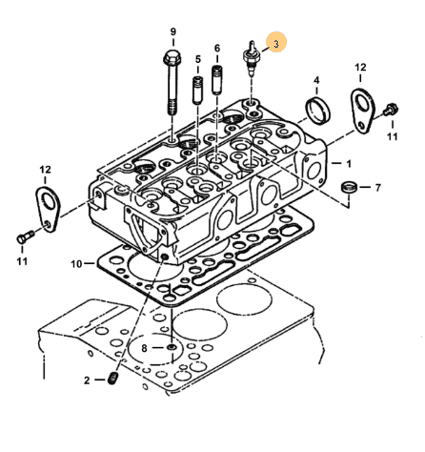 Senzor temperatura miniexcavator Bobcat 322